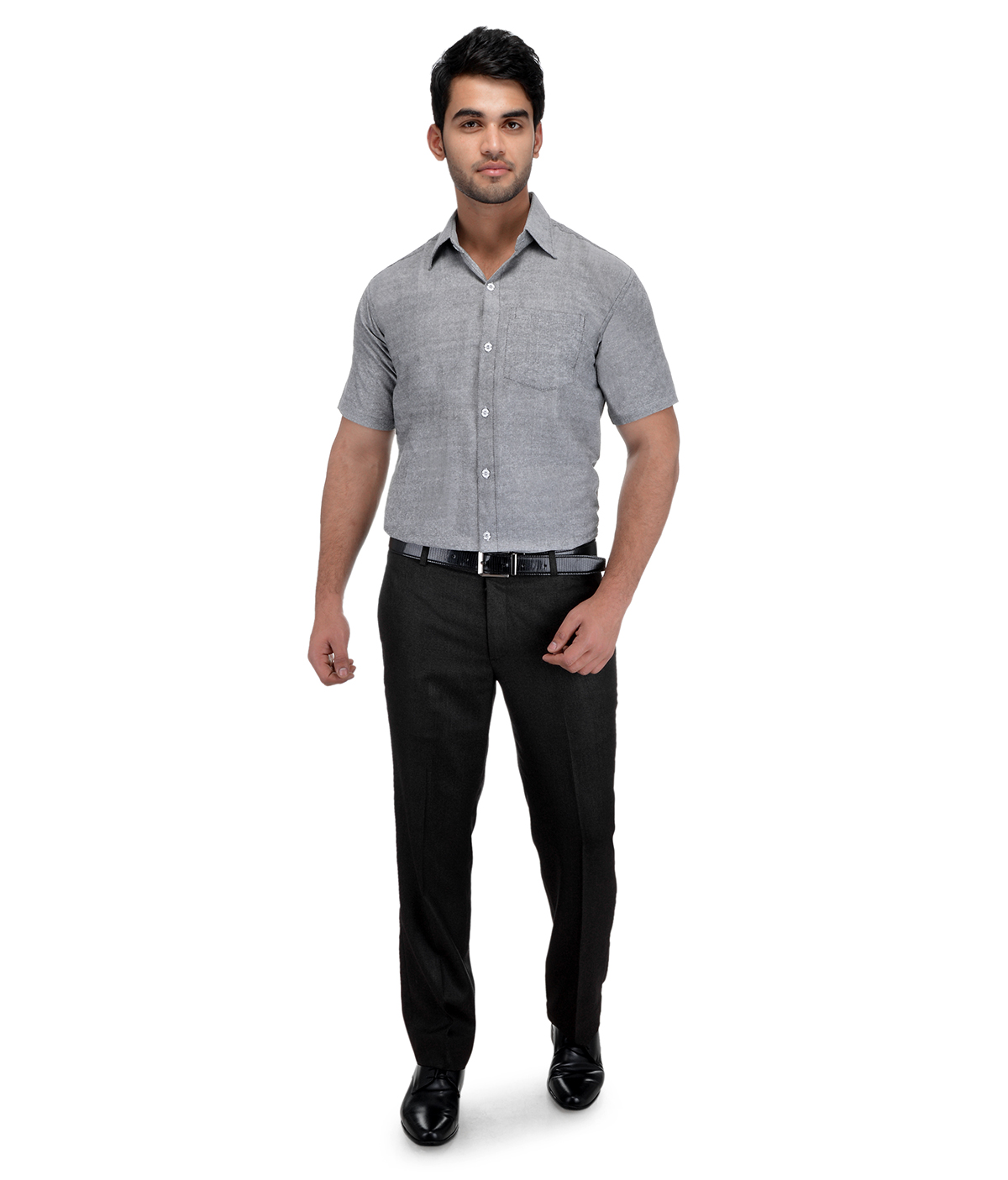 Buy Gagan Enterprises Formal Grey Shirt Online @ ₹469 from ShopClues