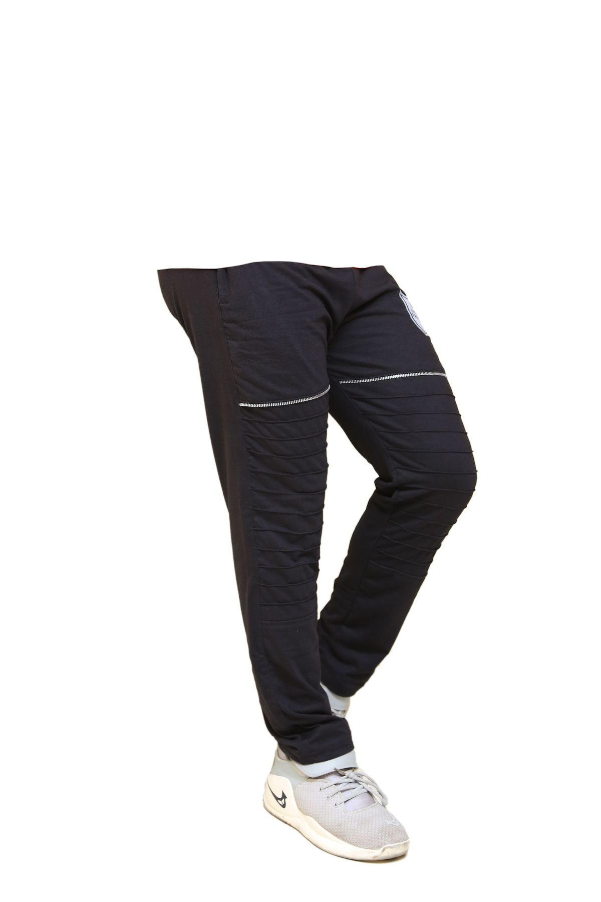 Buy Urban Fashion Mens Cotton Blend Track Pants With Zip and Pockets