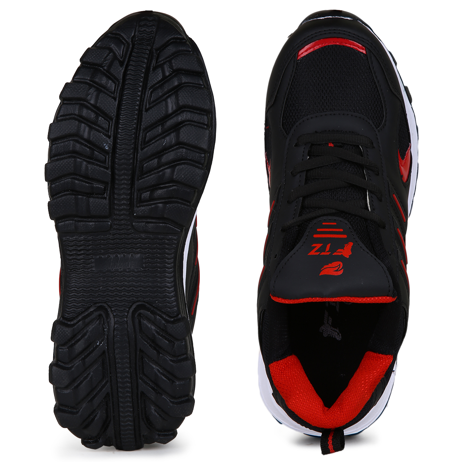 Buy Fitze Men's Black & Red Running Shoes Online @ ₹499 from ShopClues