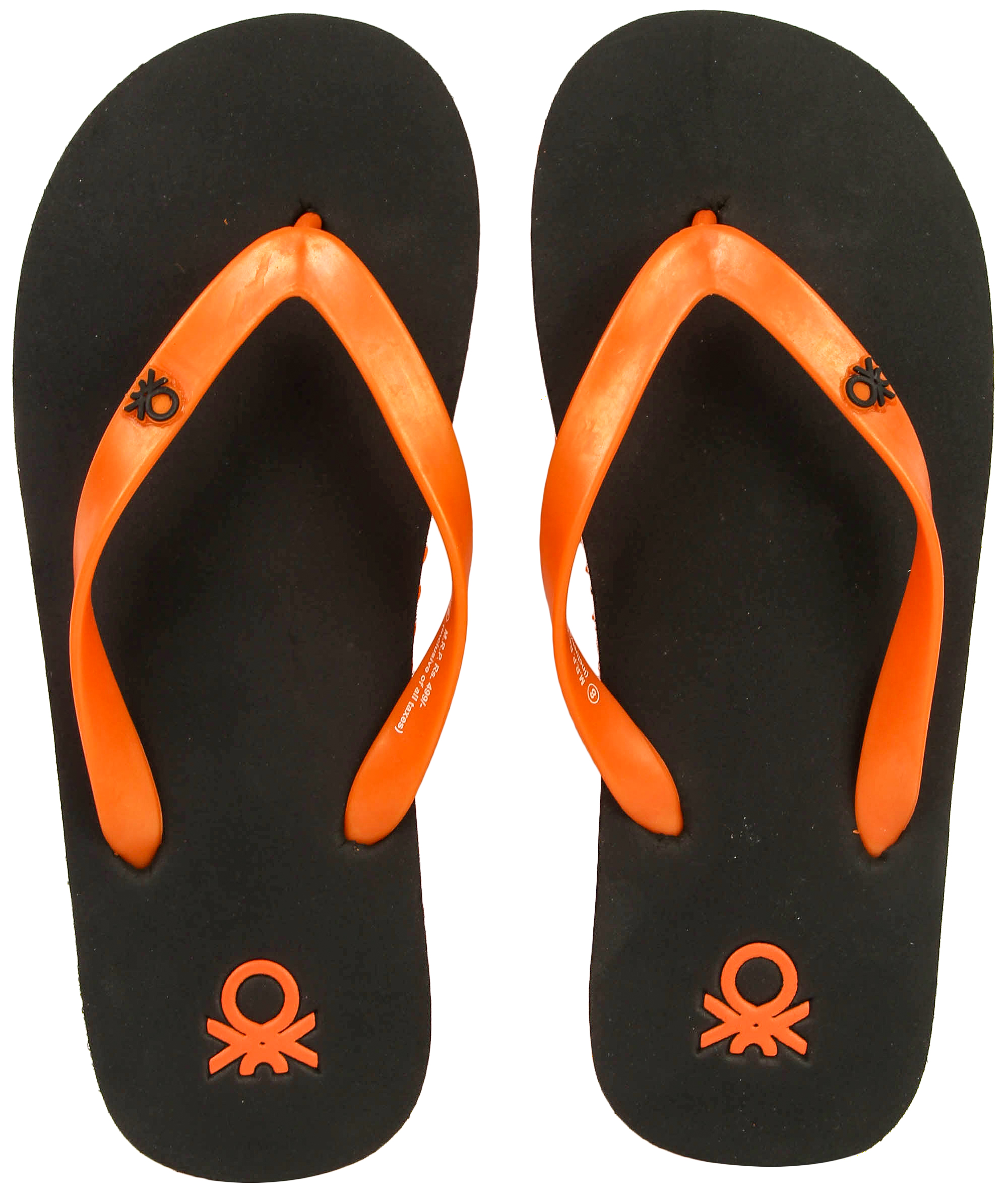 Buy United Colors Of Benetton Mens Black And Orange Flip Flops Online ₹499 From Shopclues 4312