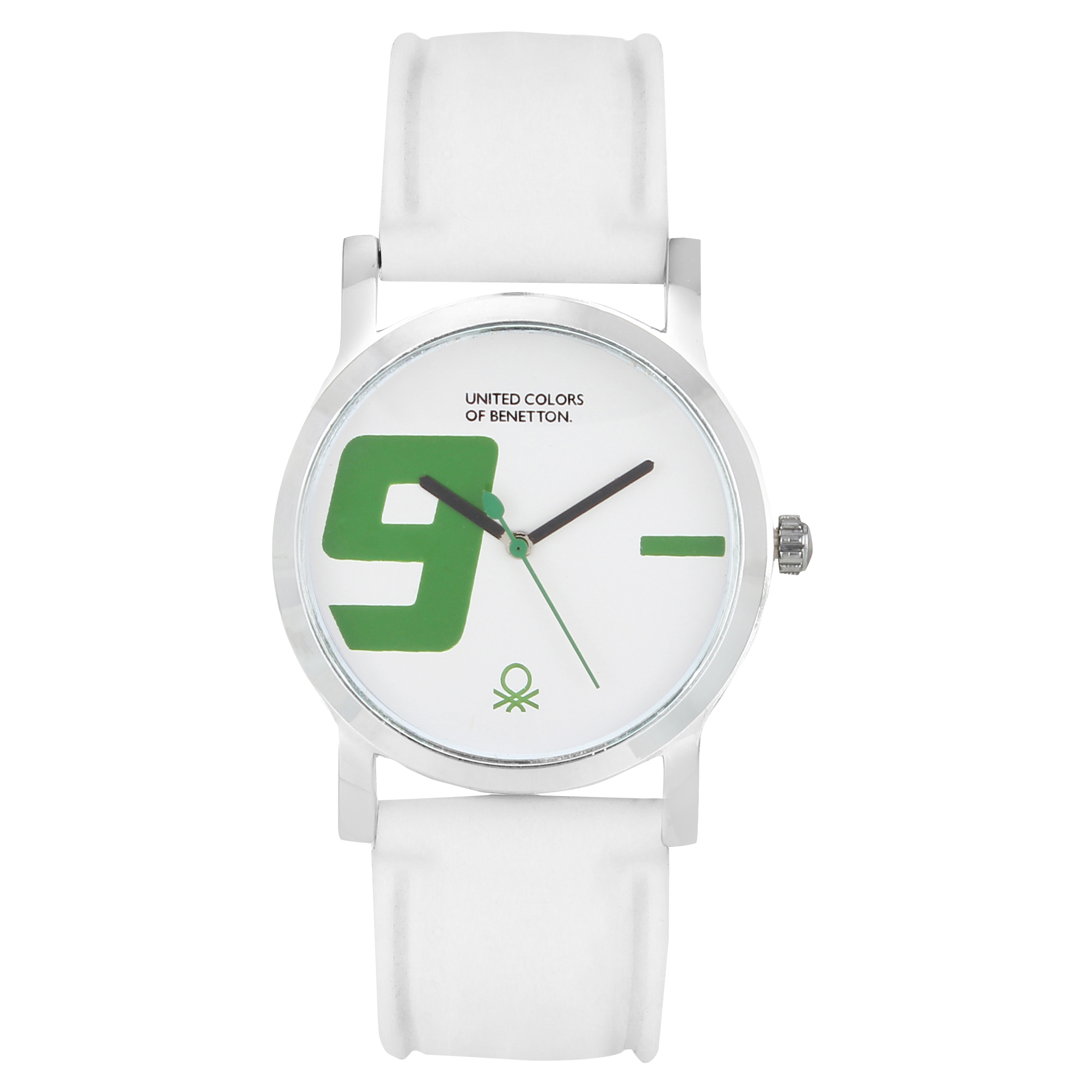 Buy Benetton White Dial Silicon Strap Analog Watch Online @ ₹4949 from