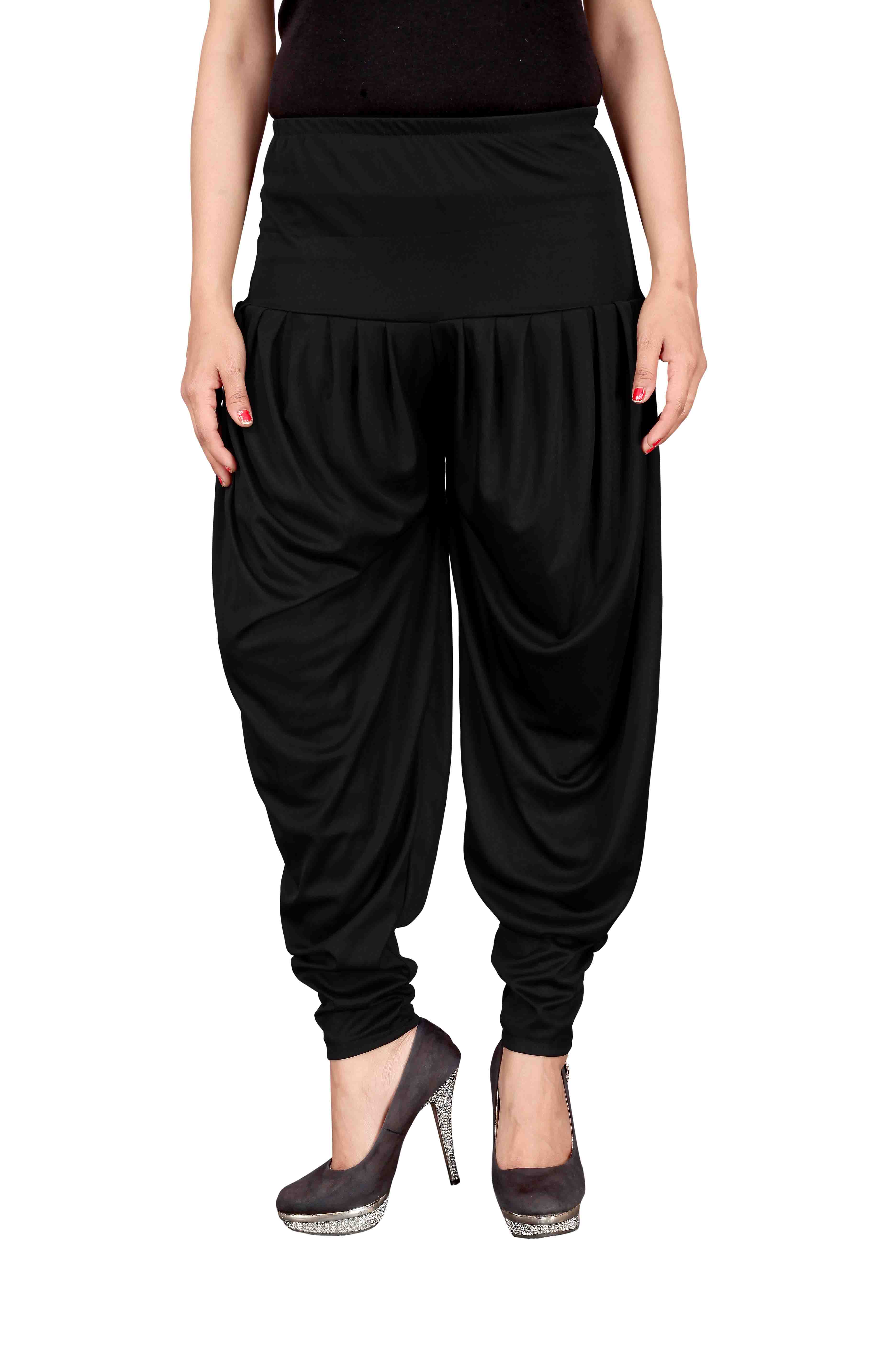 Buy Culture the Dignity Black Lycra Dhoti Pants Online @ ₹409 from ...