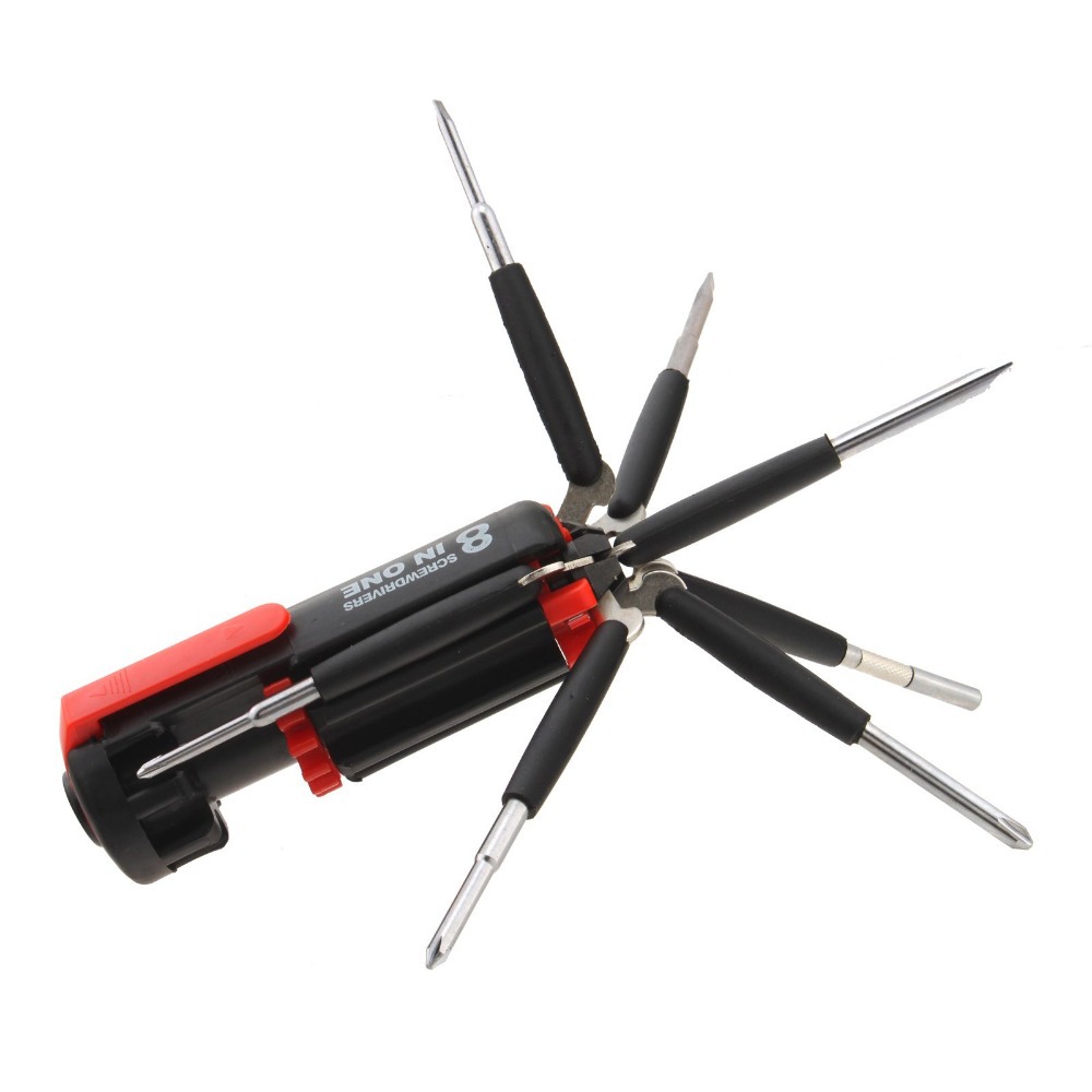Buy 8 In 1 Multi Screwdriver Led Torch Portable Screwdriver Set Tool