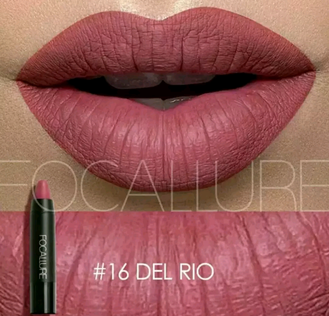 Buy Focallure Matte Lip Crayon Kiss Proof Lipstick Shade no. 16 (Del ...