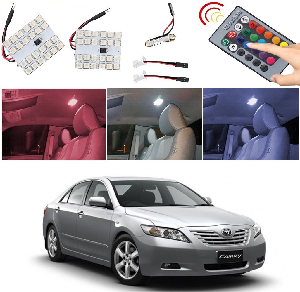 Buy Autostark Remote Changing Color Pc Led Smd Car Roof Light Dome Light For Toyota Camry