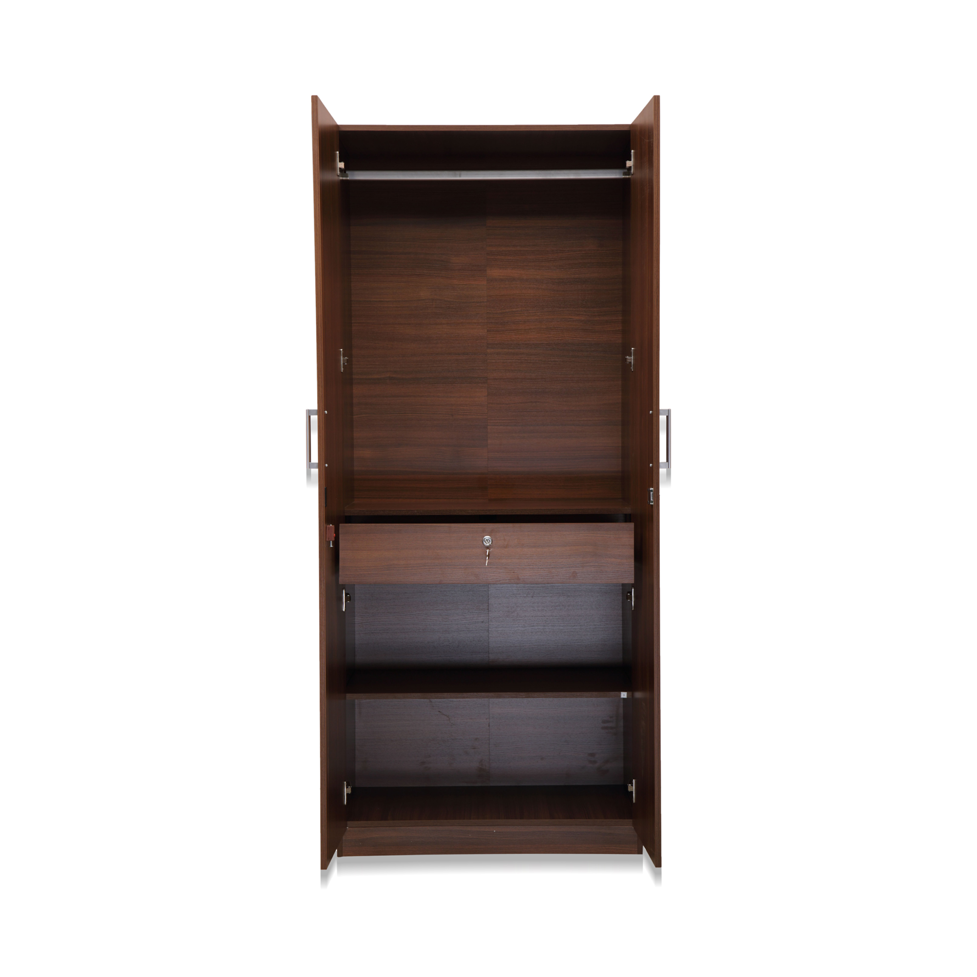 Online Nilkamal Reegan 2Door Wardrobe W-O Mirror Walnut Prices ...