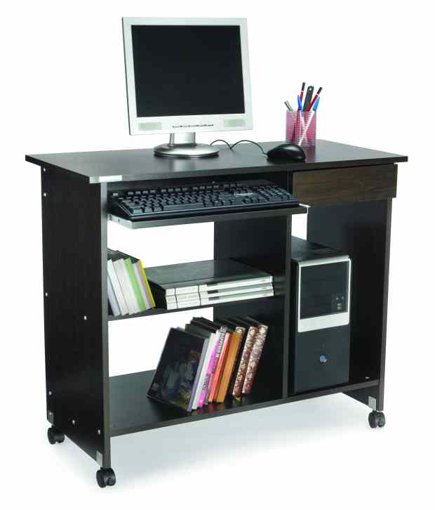 Buy Nilkamal Computer Table Spacio Black Wallnut Online