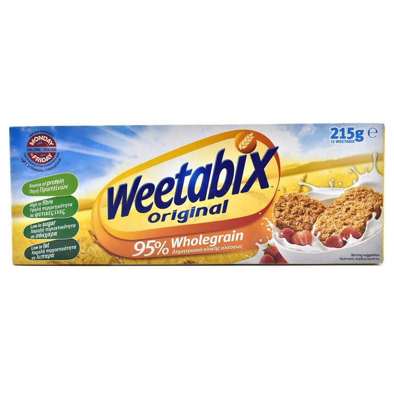 Buy Weetabix Original Wholegrain Wheat Cereal 12 Weetabix 215g