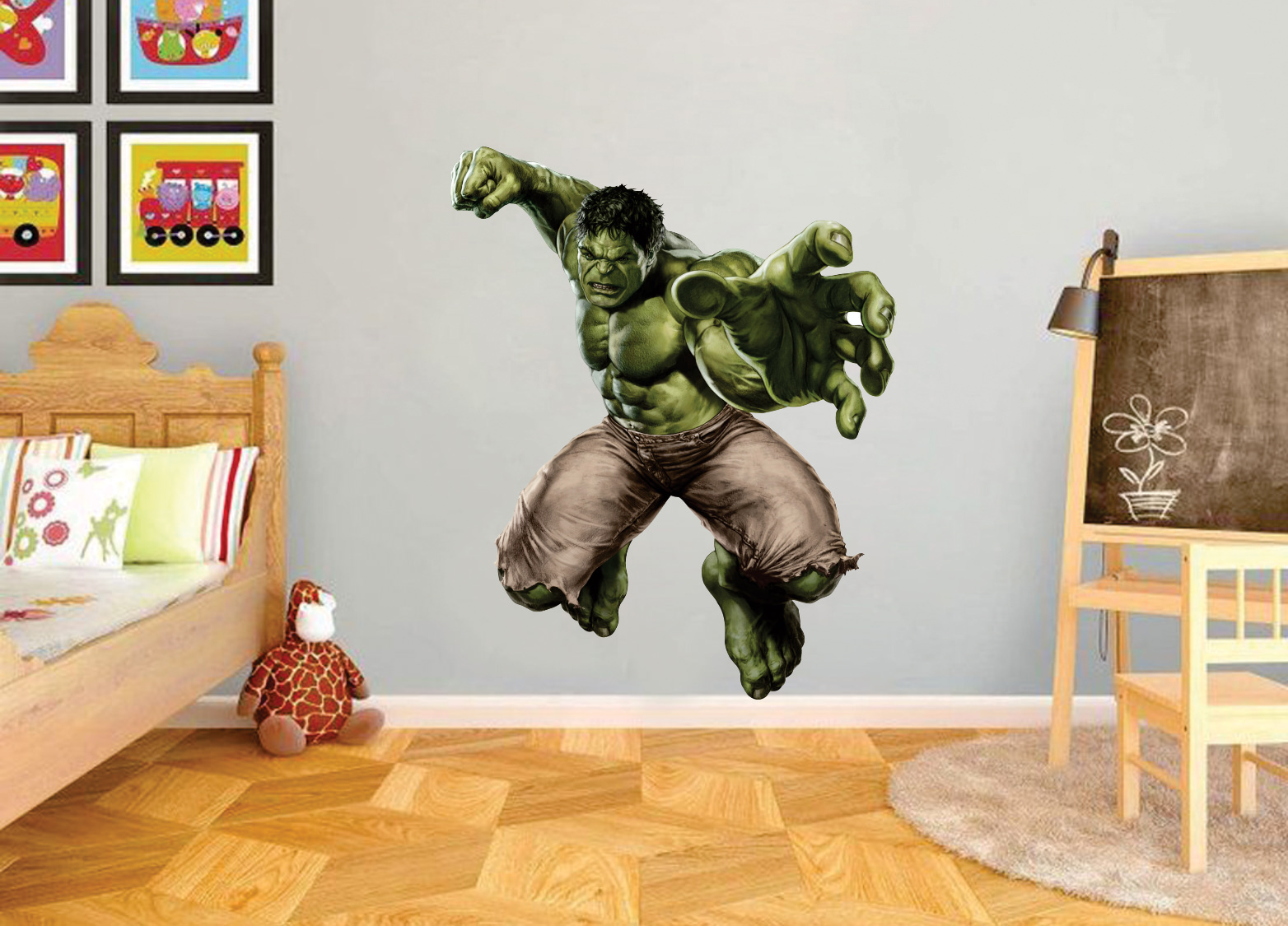 Buy EJA Art Hulk superhero Wall Sticker Material PVC Pec 1 Online