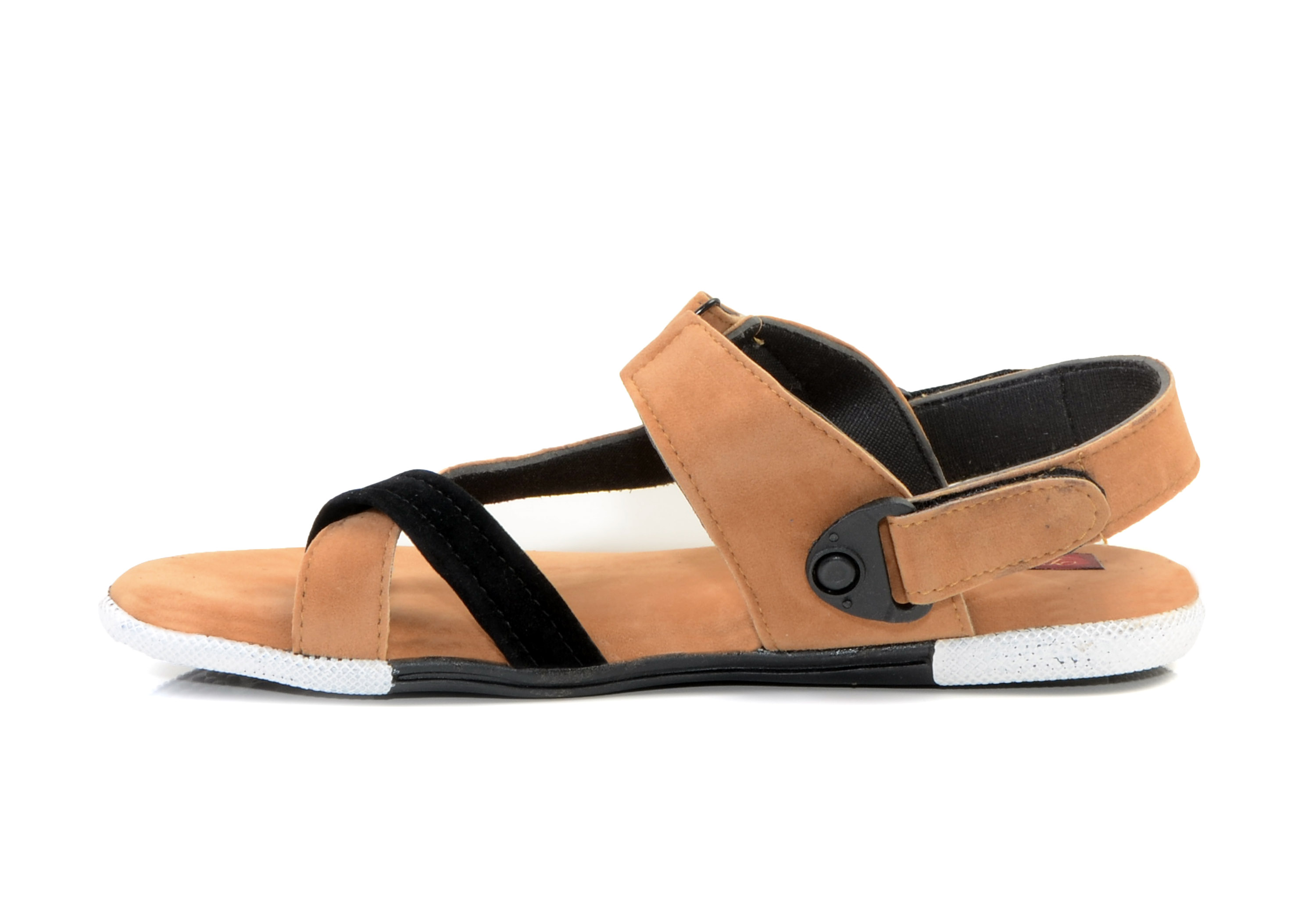 Buy Drake Men's Stylish Velcro Tan Sandals Online @ ₹499 from ShopClues