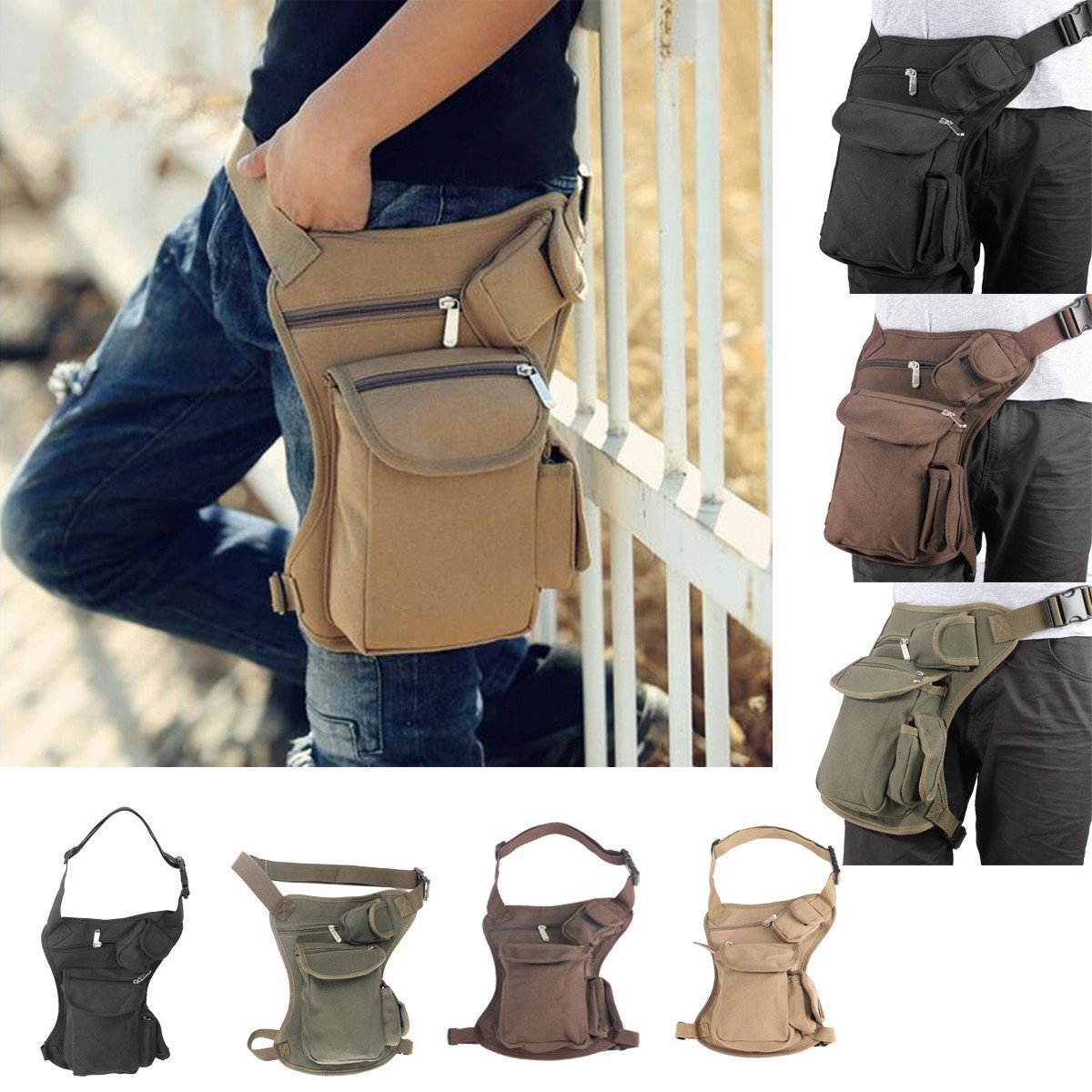 Buy Aeoss Men's Waist Bag Portable Money Belt Canvas Casual Travel