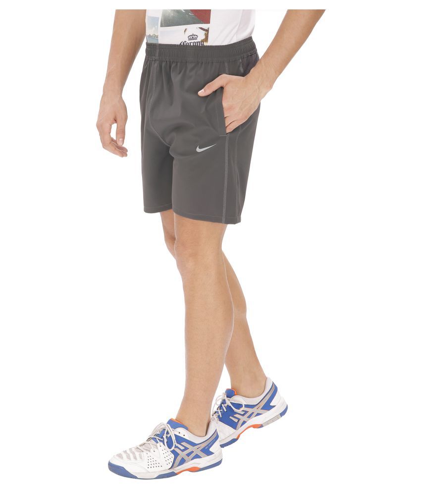 Buy Nike Grey Polyester Lycra Running Shorts Online ₹1499 from ShopClues