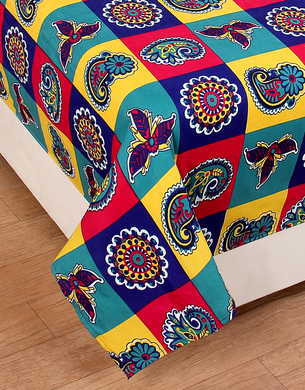 Buy RD TREND 3D PRINTED SINGLE BEDSHEET Combo of 2 bedsheet With 2