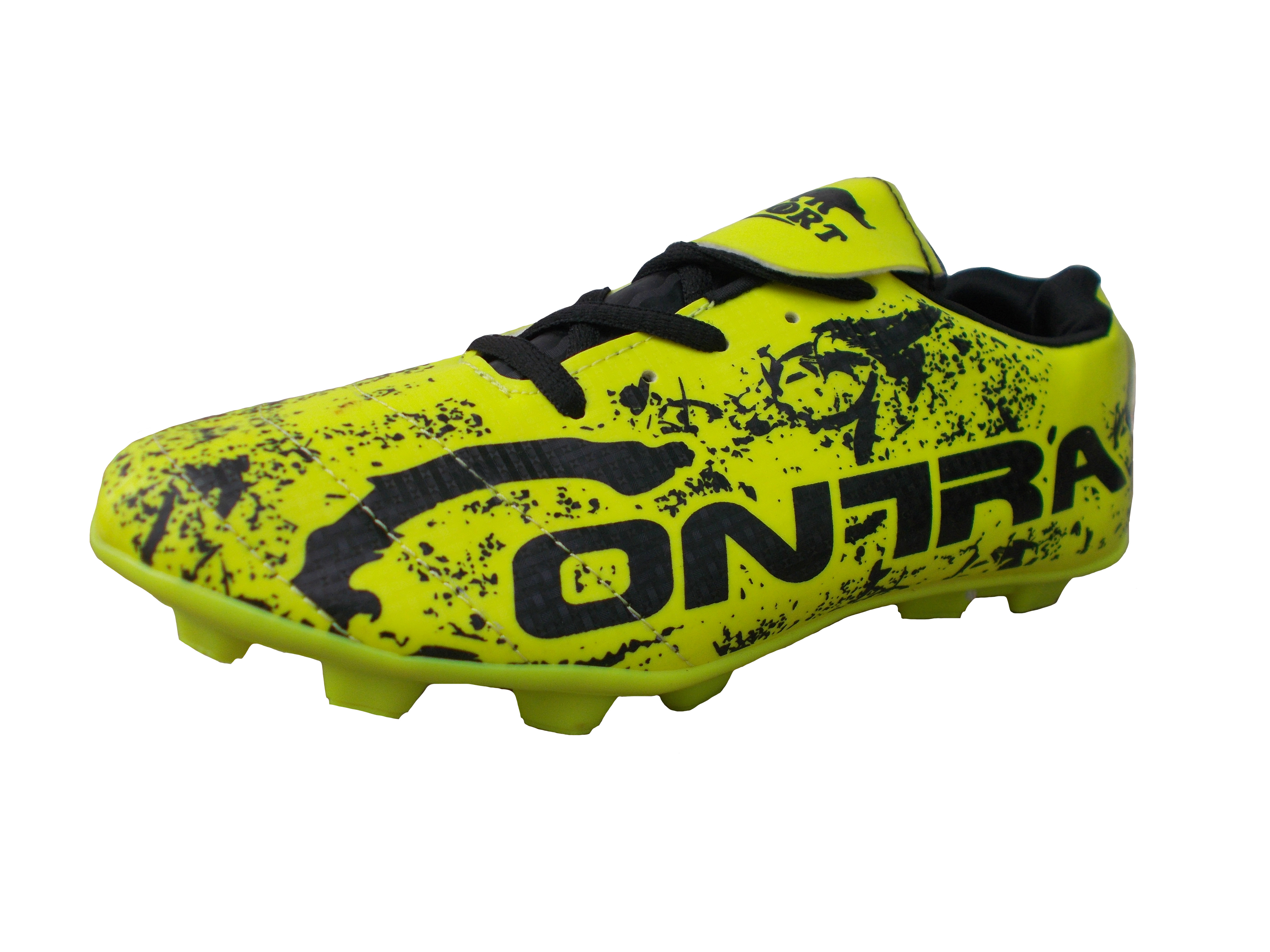 Port Cyber Neon Green Black Football Shoes Green