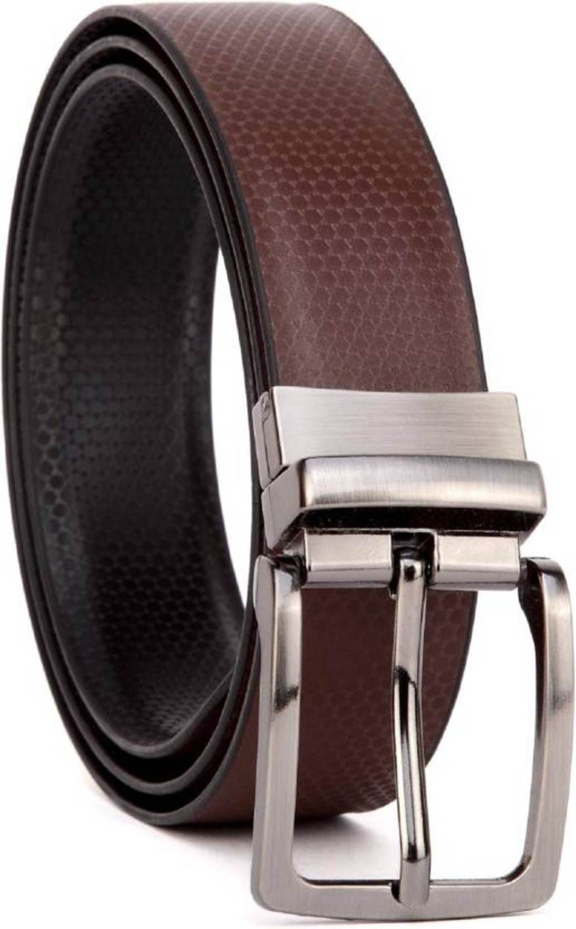 Buy Reversible Leather Black/Brown Adjustable Automatic Buckle Belts ...