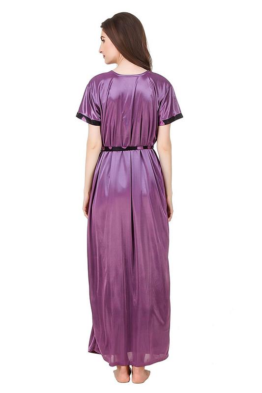 Buy Aloof Women Nightwear Dress (Set of 2 PcsNighty with Robe) Online ...