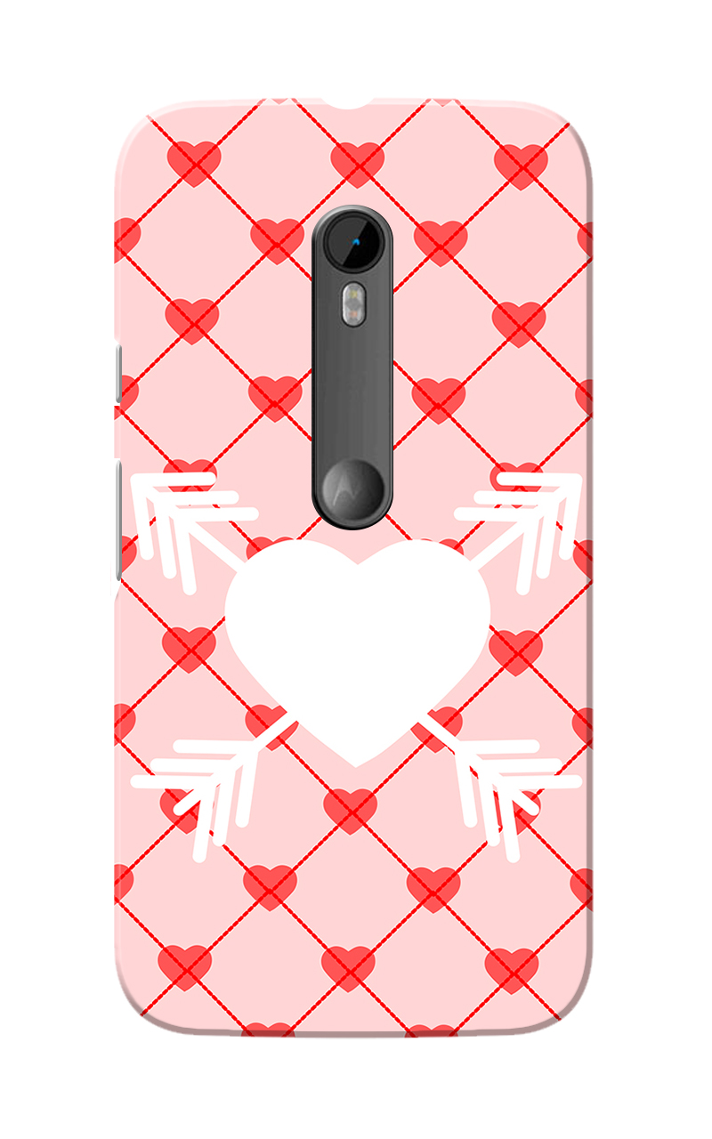 Buy Moto G3 Case Moto G Turbo Case Cross Love Pink Pattern Slim Fit Hard Case Coverback Cover 