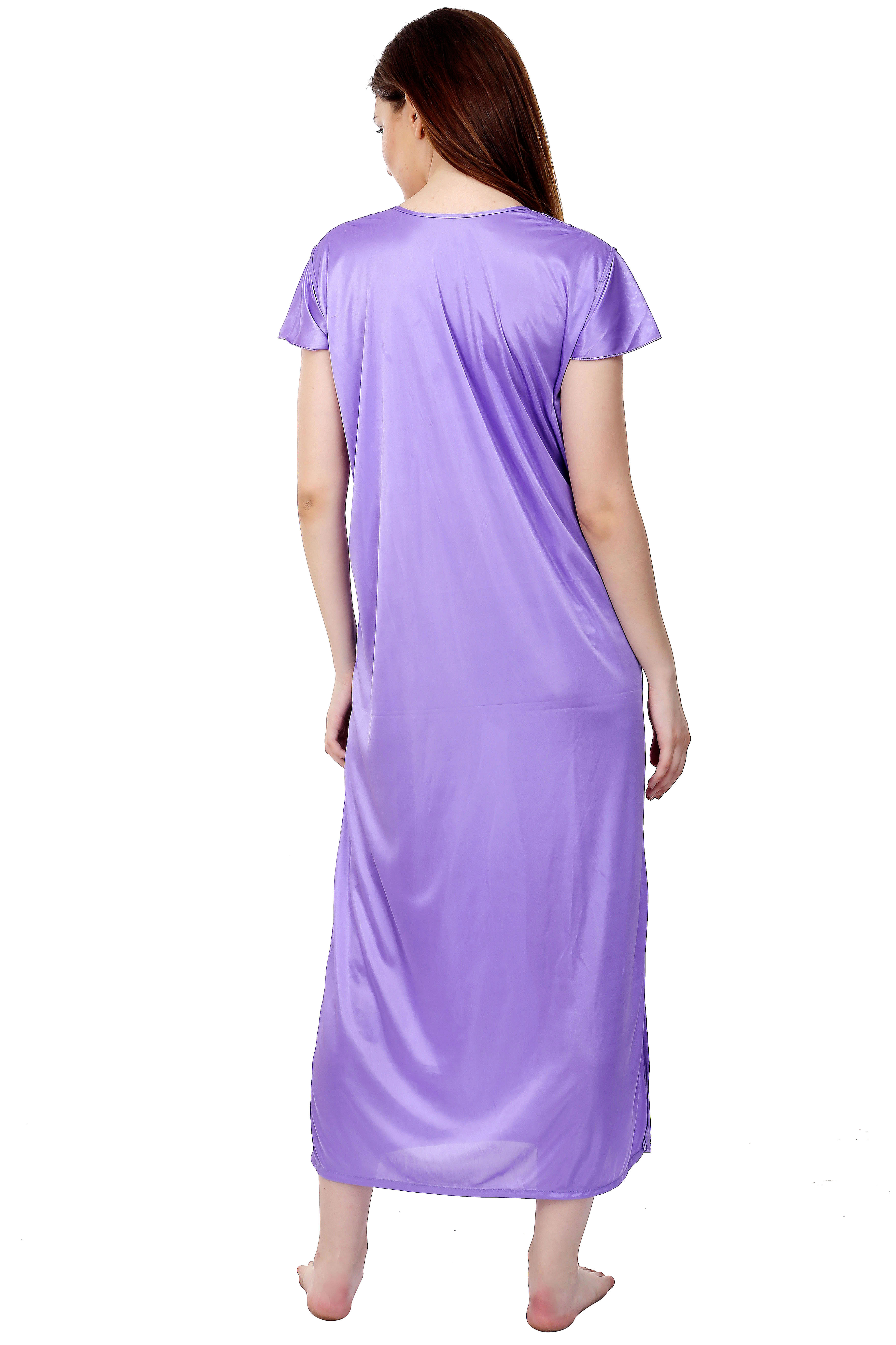 Buy Boosah Women's Moove Color Satin Solid Nighty & Robe Online @ ₹649 ...
