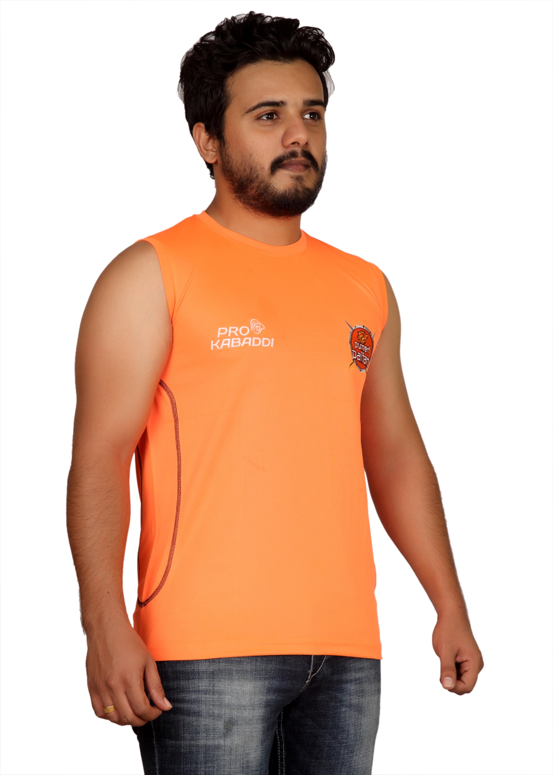 Buy Puneri Paltan Men's Round Neck Sleevless T-shirt Online @ ₹450 from ...