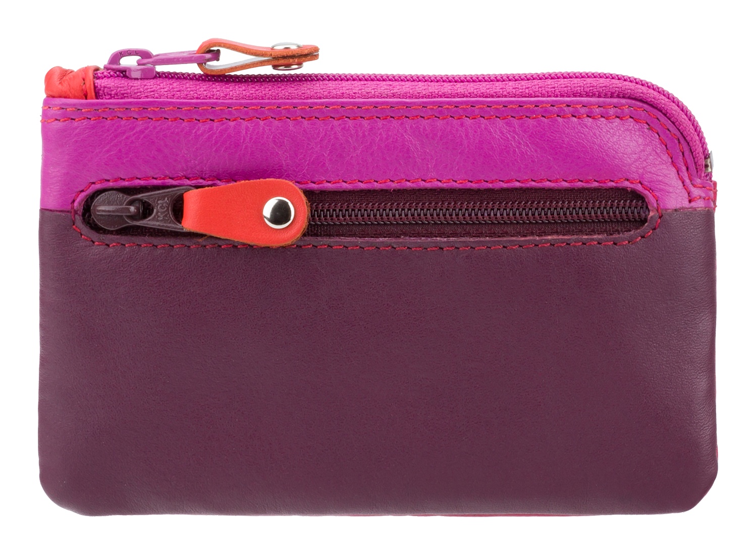 Visconti RB40 Small Leather Wallet For Women - Multi-Colored Rainbow Design, 7 Card Slots, Coin Purse