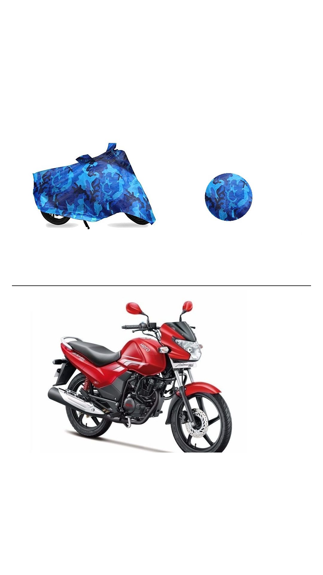 Buy AutoStark Water Resistant Blue Bike Cover Bike Body Cover Military