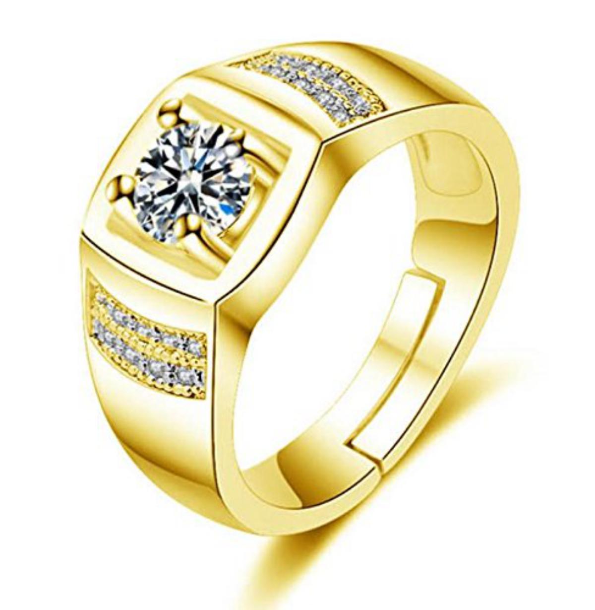 Buy Exclusive Limited Edition 24KT Gold Cubic Zirconia Solitaire ...