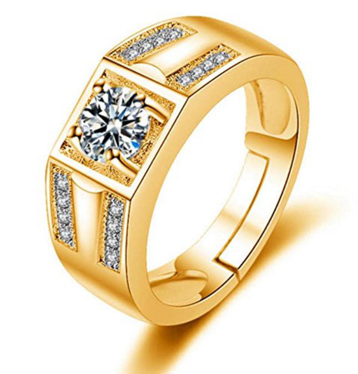 Buy Exclusive Limited Edition 24KT Gold Cubic Zirconia Solitaire ...