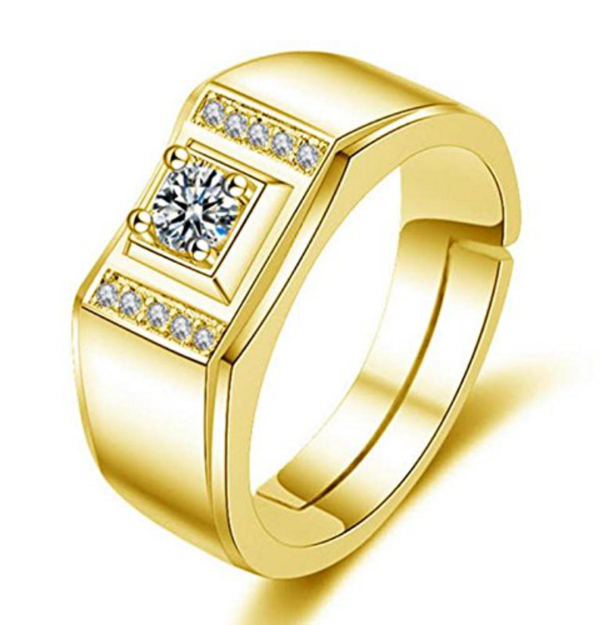 Buy Exclusive Limited Edition 24KT Gold Cubic Zirconia Solitaire ...