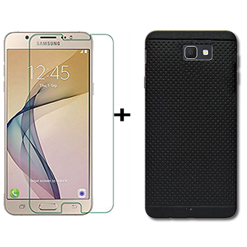 Buy Samsung J7 Prime Back Case cover with Tempered Glass Combo,Samsung