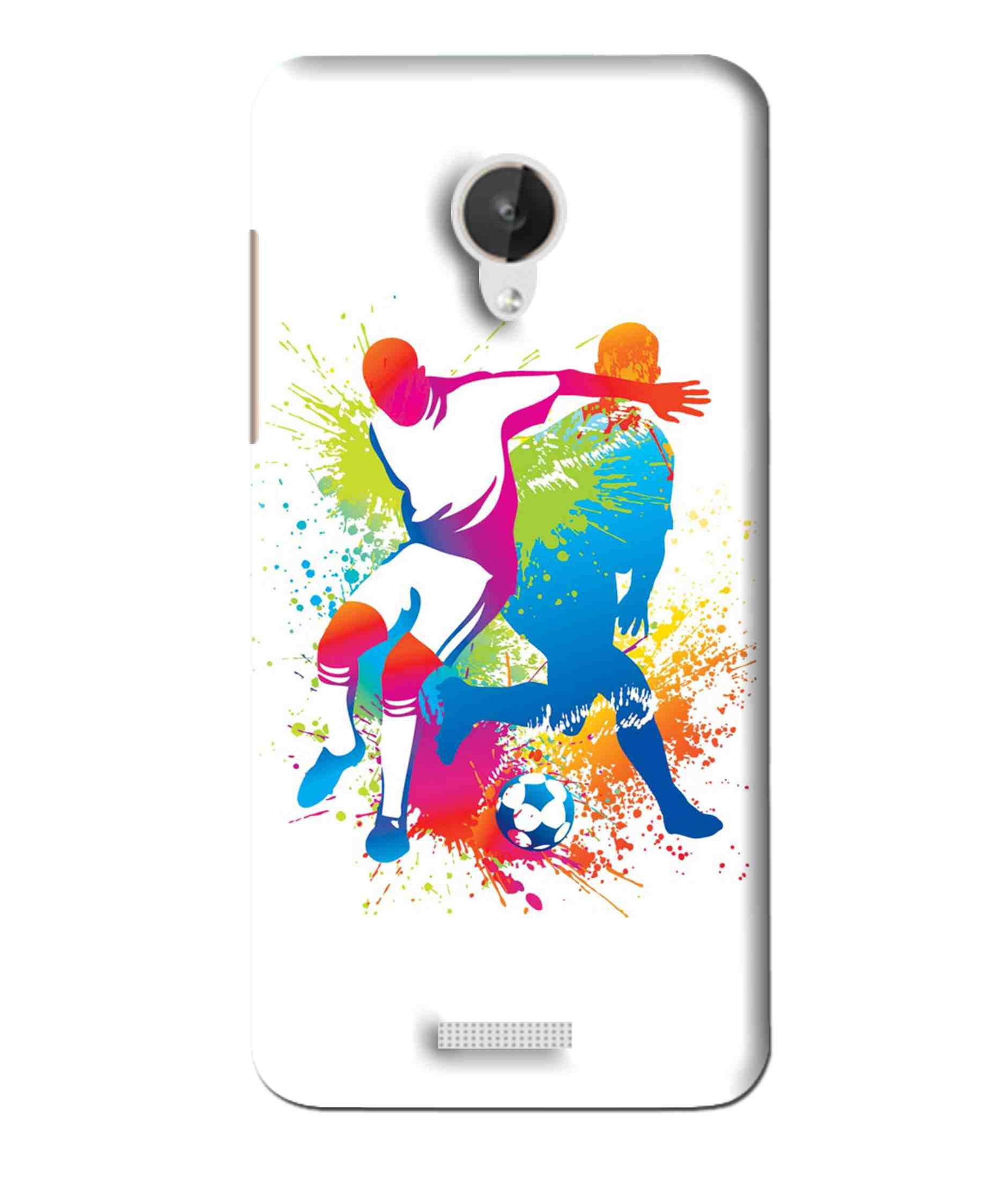 Buy Snooky Printed Footbal Mania Mobile Back Cover For Micromax Canvas