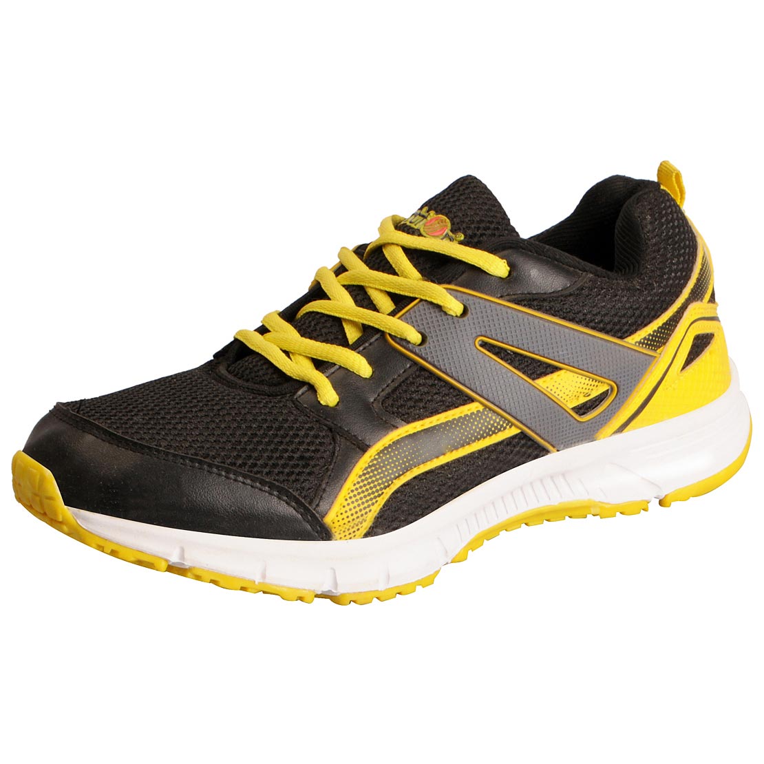 Buy Action Black Yellow Men's Sports Running Shoes Online ₹1169 from ShopClues