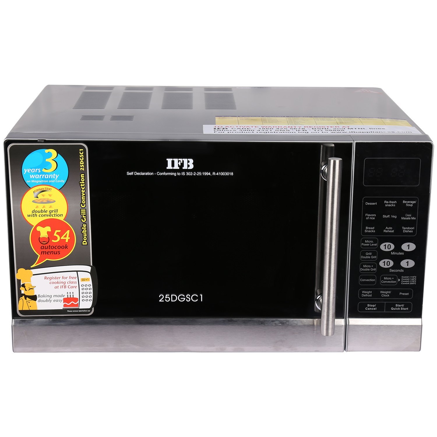 Buy IFB 25 L Double Grill Convection Microwave Oven 25DGSC1 Online