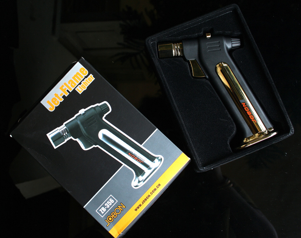 JOBON POCKET HAND HELD BUTANE HOT JET FLAME TORCH LIGHTER SOLDERING AND