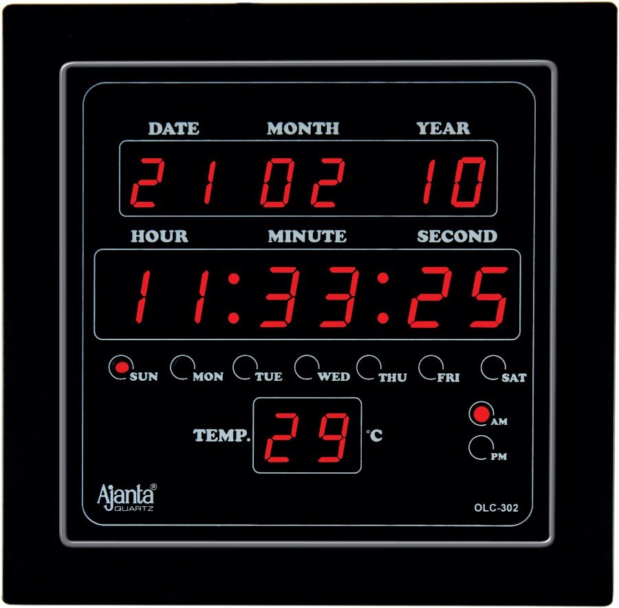 Ajanta LED Digital Wall Clock OLC302