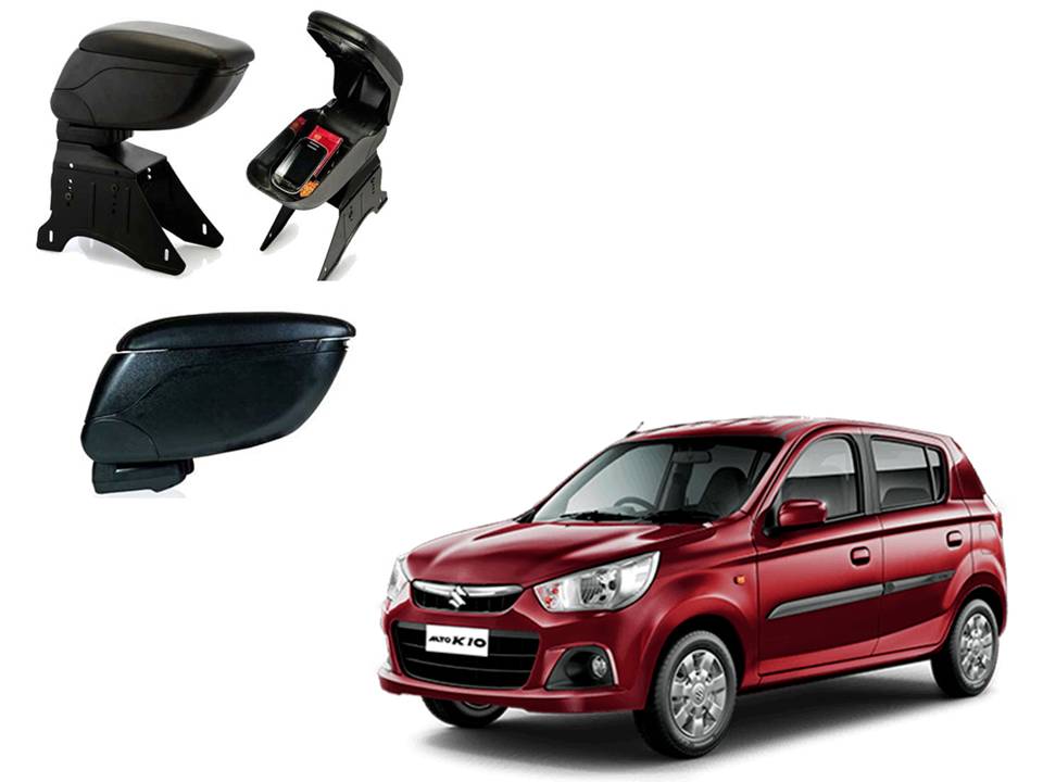Black Arm Rest Console For Maruti Suzuki Alto K 10