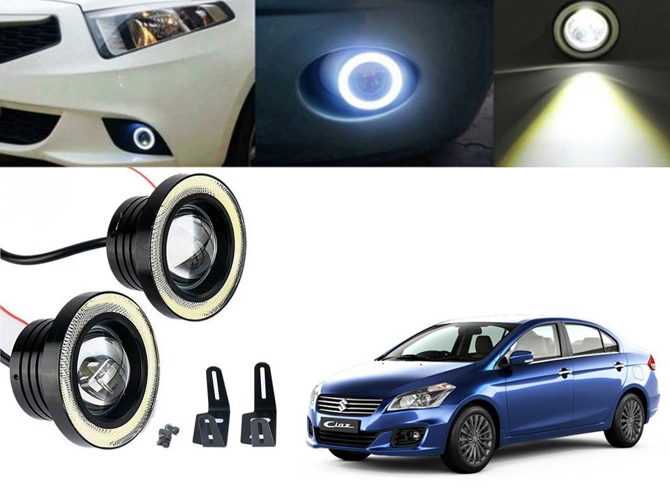 Buy Car Fog Lamp Angel Eye DRL Led Light For Maruti Suzuki Ciaz Online ...