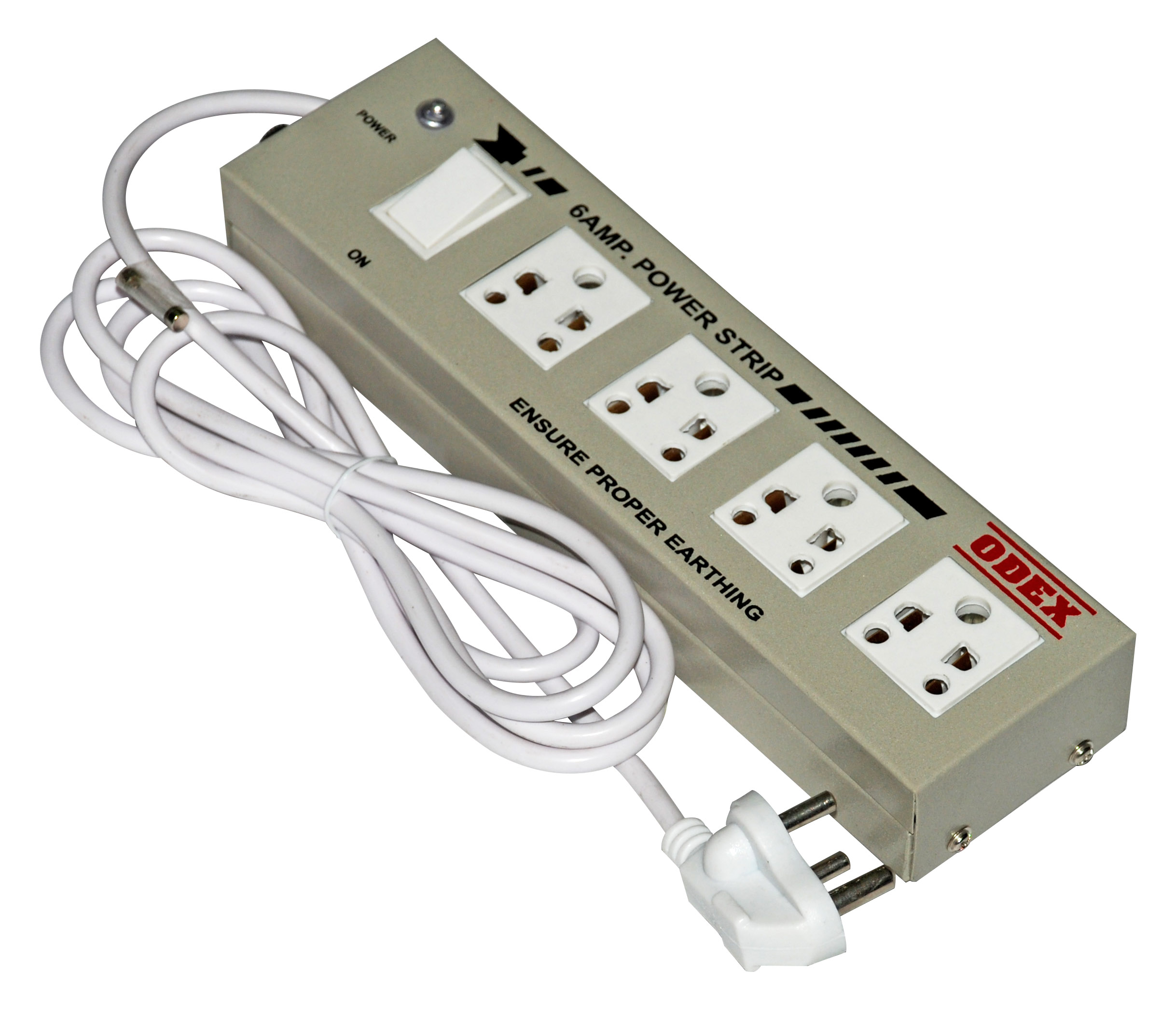 Buy Extension cord, Board Power strip with fuse surge protector 4+1, 6A