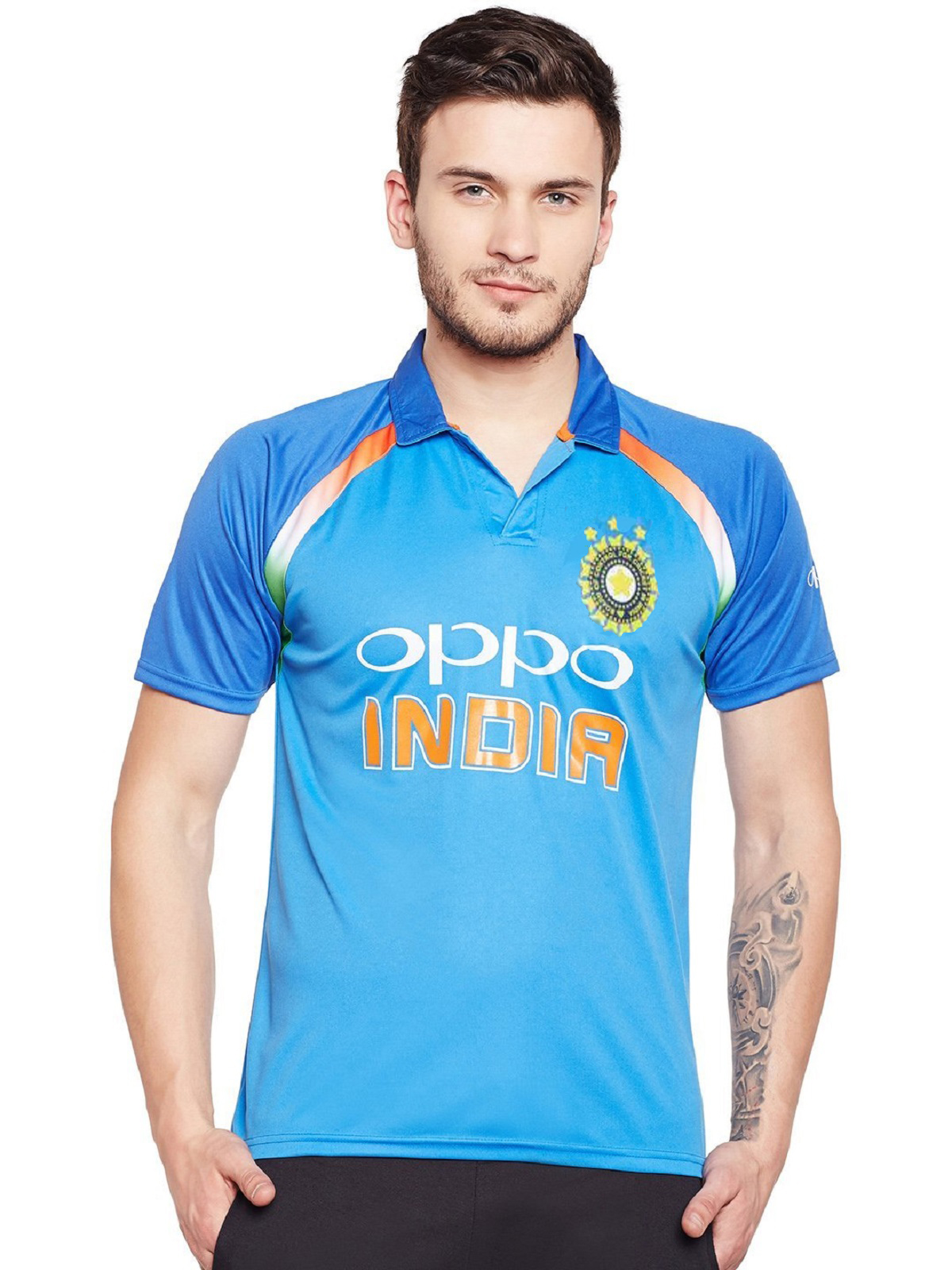 Buy Ilyk India Team Oppo Cricket Jersy T-shirt Online @ ₹449 from ShopClues