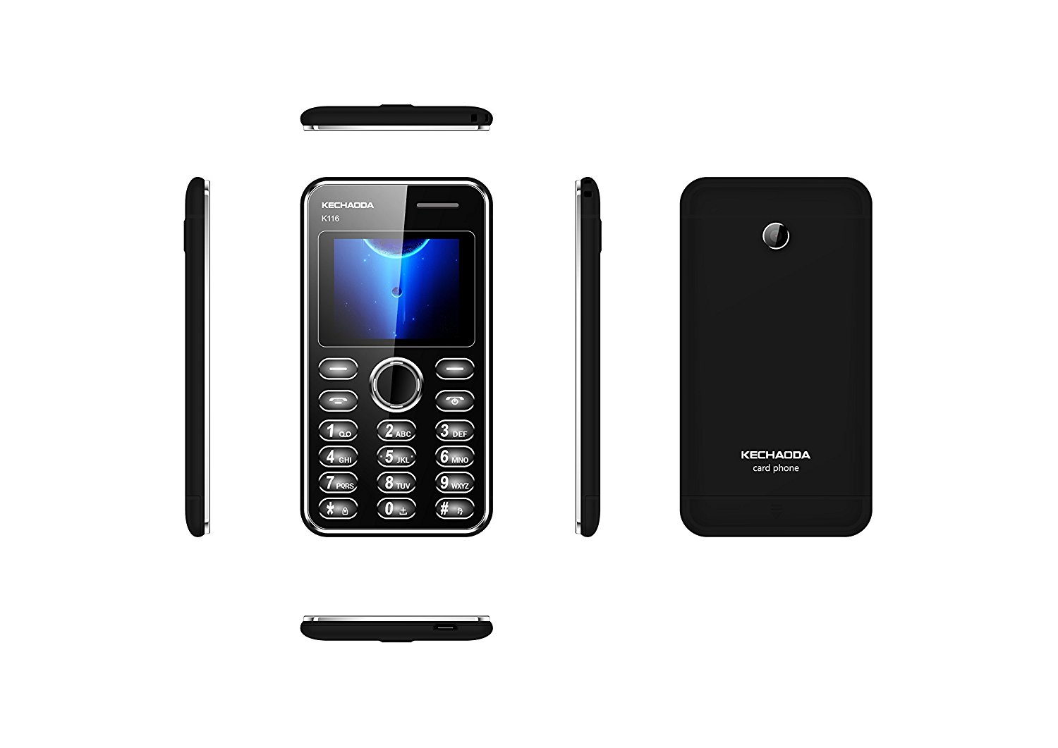 Buy New Kechaoda K116 Plus SLIM CREDIT CARD SIZE keypad mobile phone
