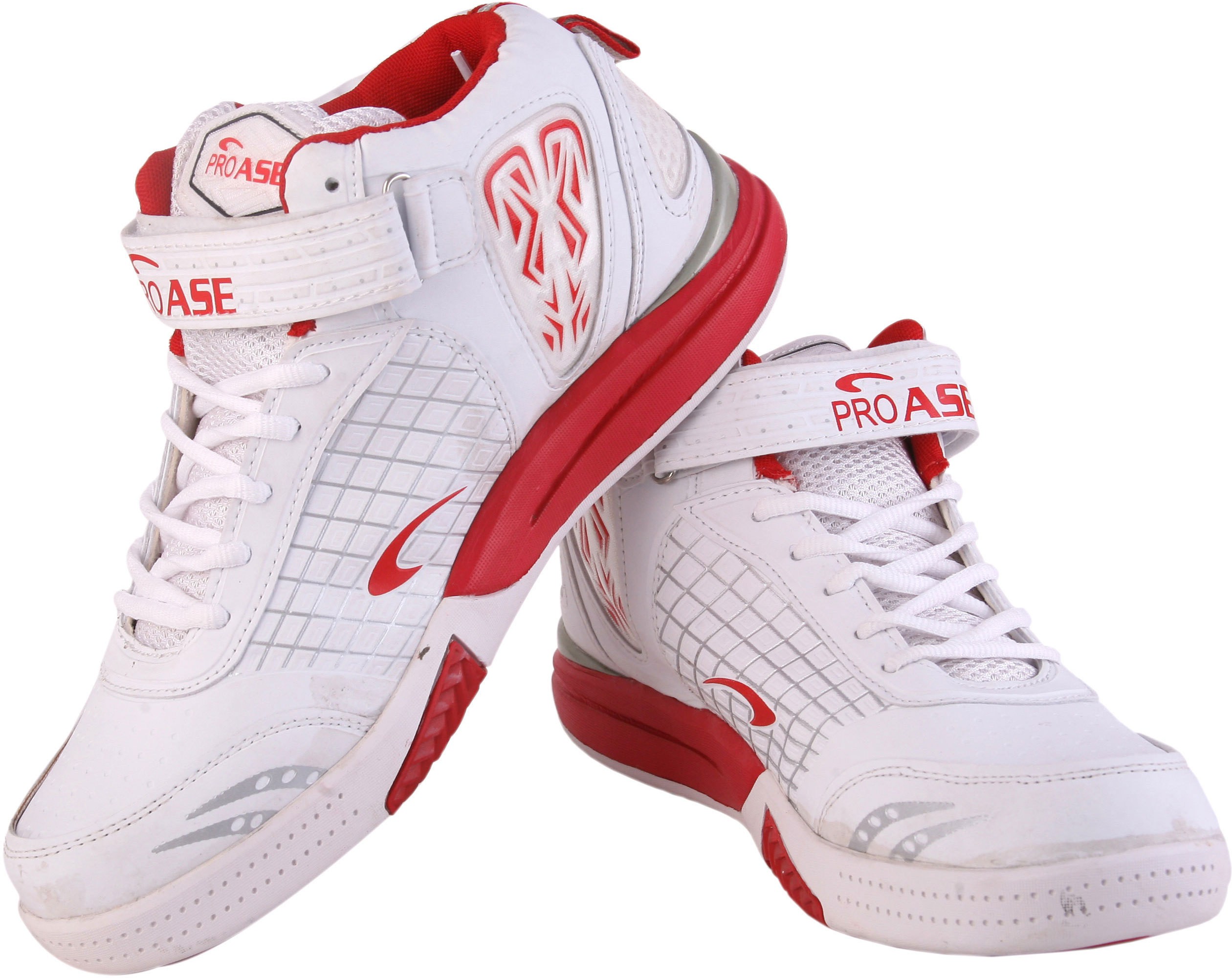 Buy ProAse White/Red Basketball Shoes Online @ ₹2399 from ShopClues