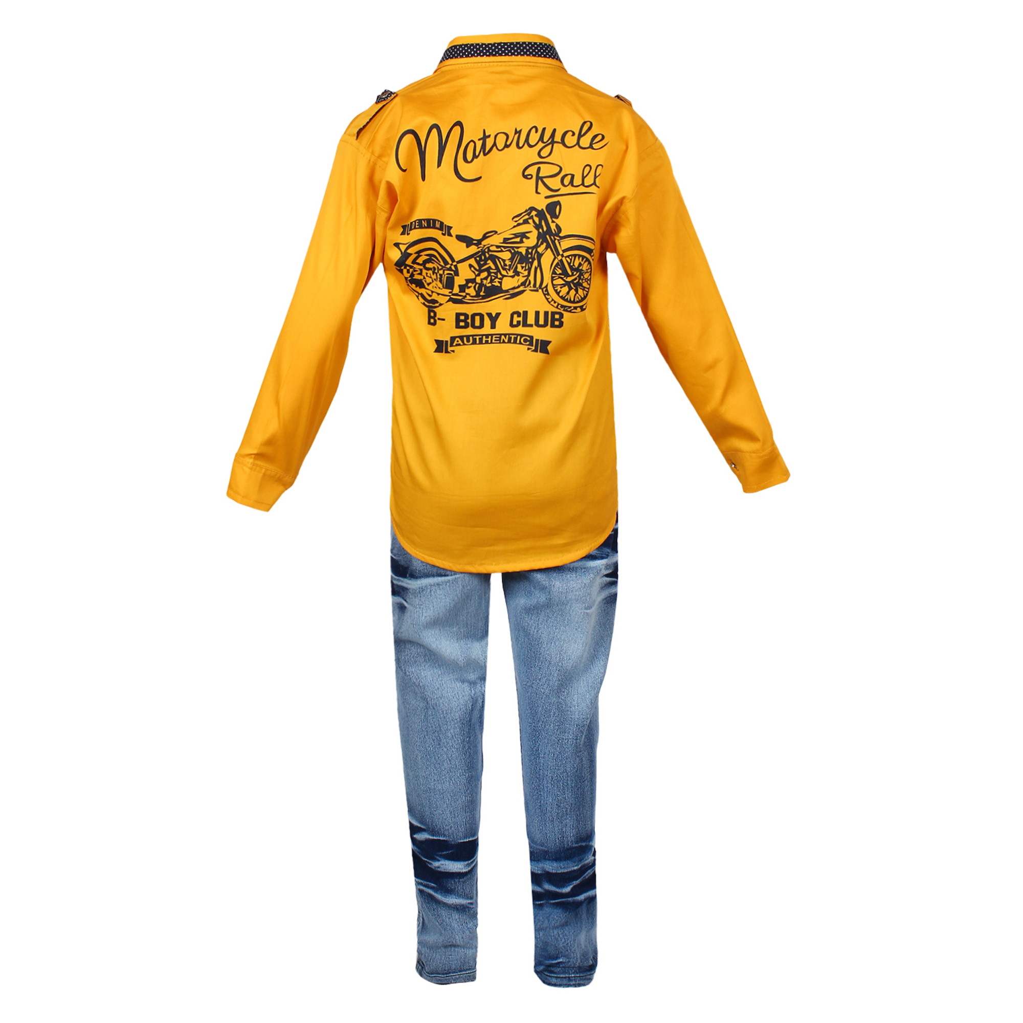 Buy Boys Shirt and Denim Jeans set Online ₹899 from ShopClues
