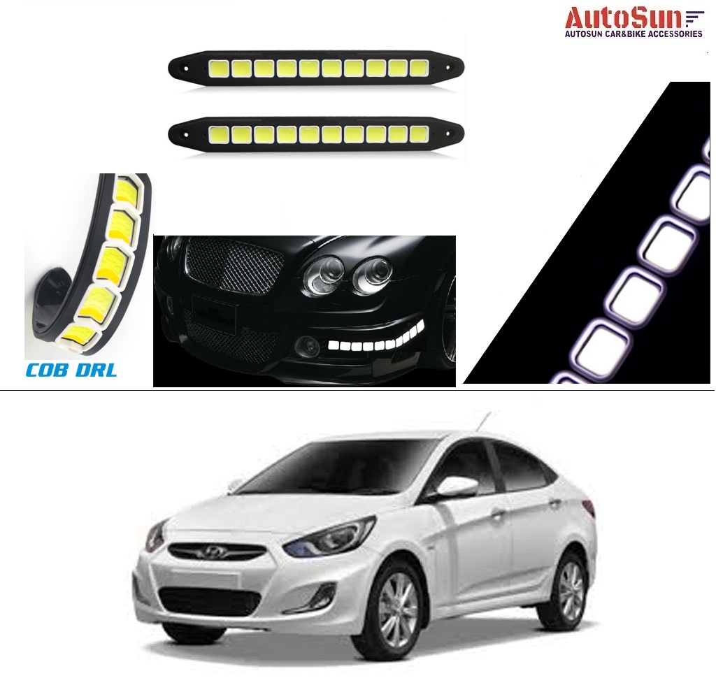 Buy AutoStark Flexible Bumper Car Daytime Running Light COB LED DRL