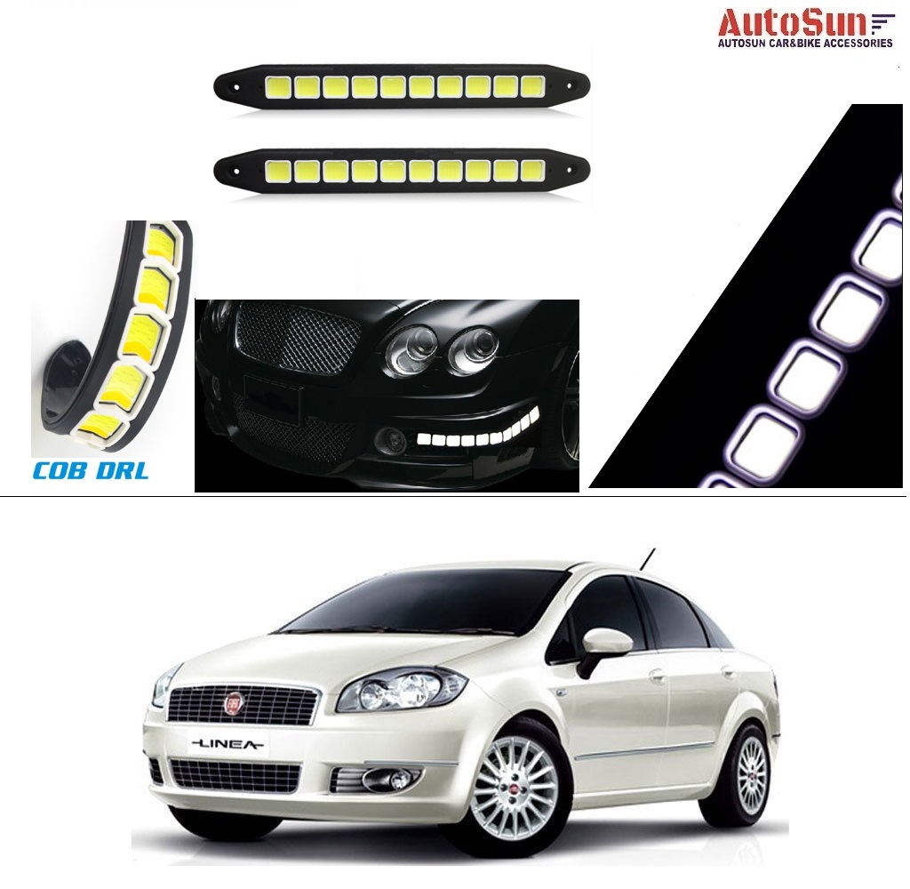 Buy AutoStark Flexible Bumper Car Daytime Running Light COB LED DRL