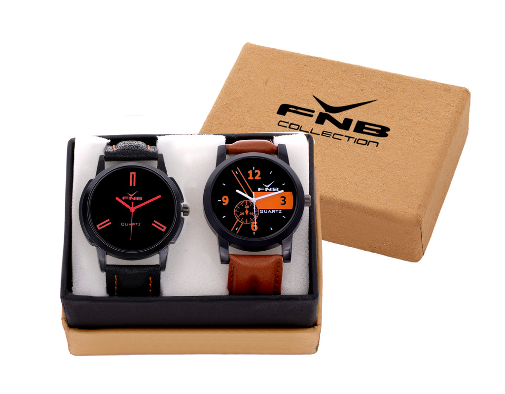 Buy FNB Black Dial Analogue watch Combo for Men fnb0067 Online @ ₹449 ...