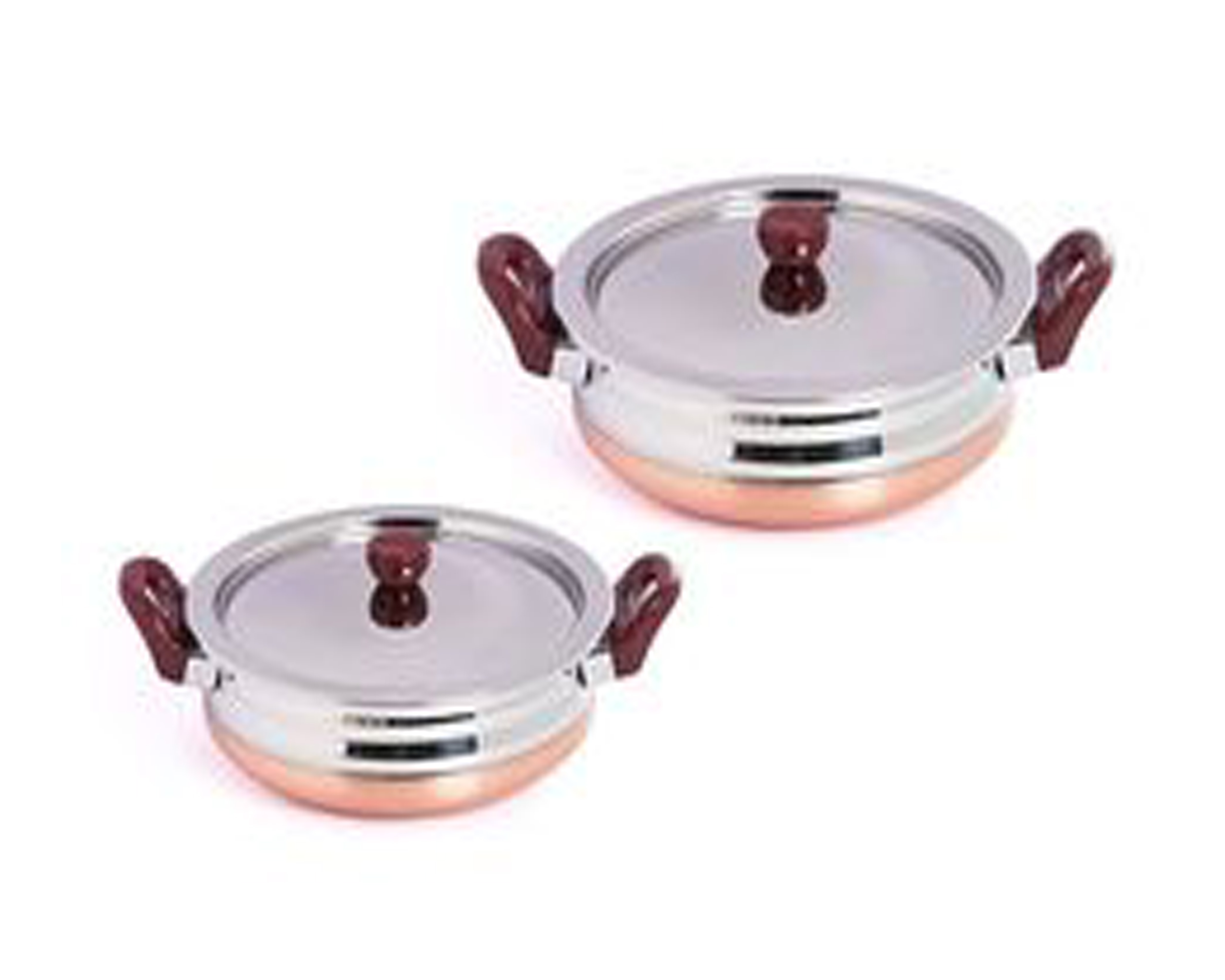 Buy Donga Set With Lid Steel Coper 3 Pcs Online ₹899 from ShopClues