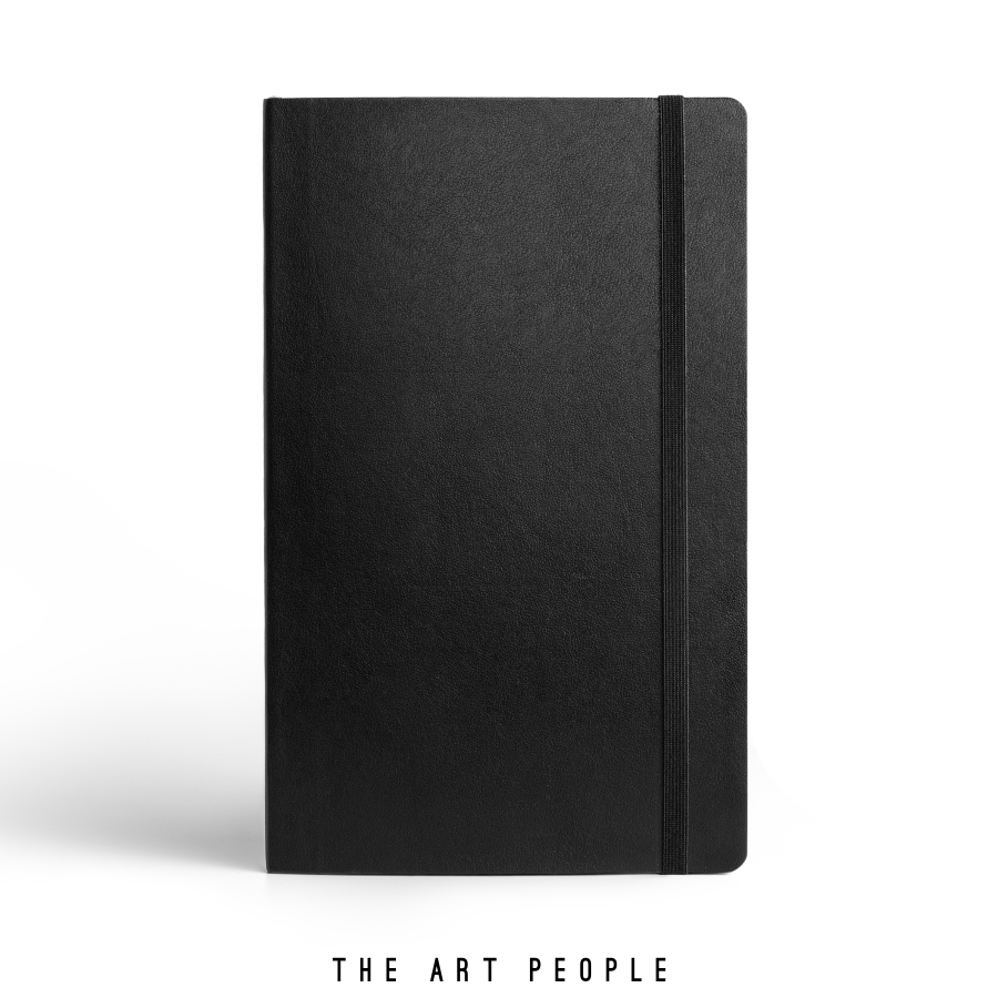 Buy Black Journal With Elastic Band Leather Finish Diary Notebook For 