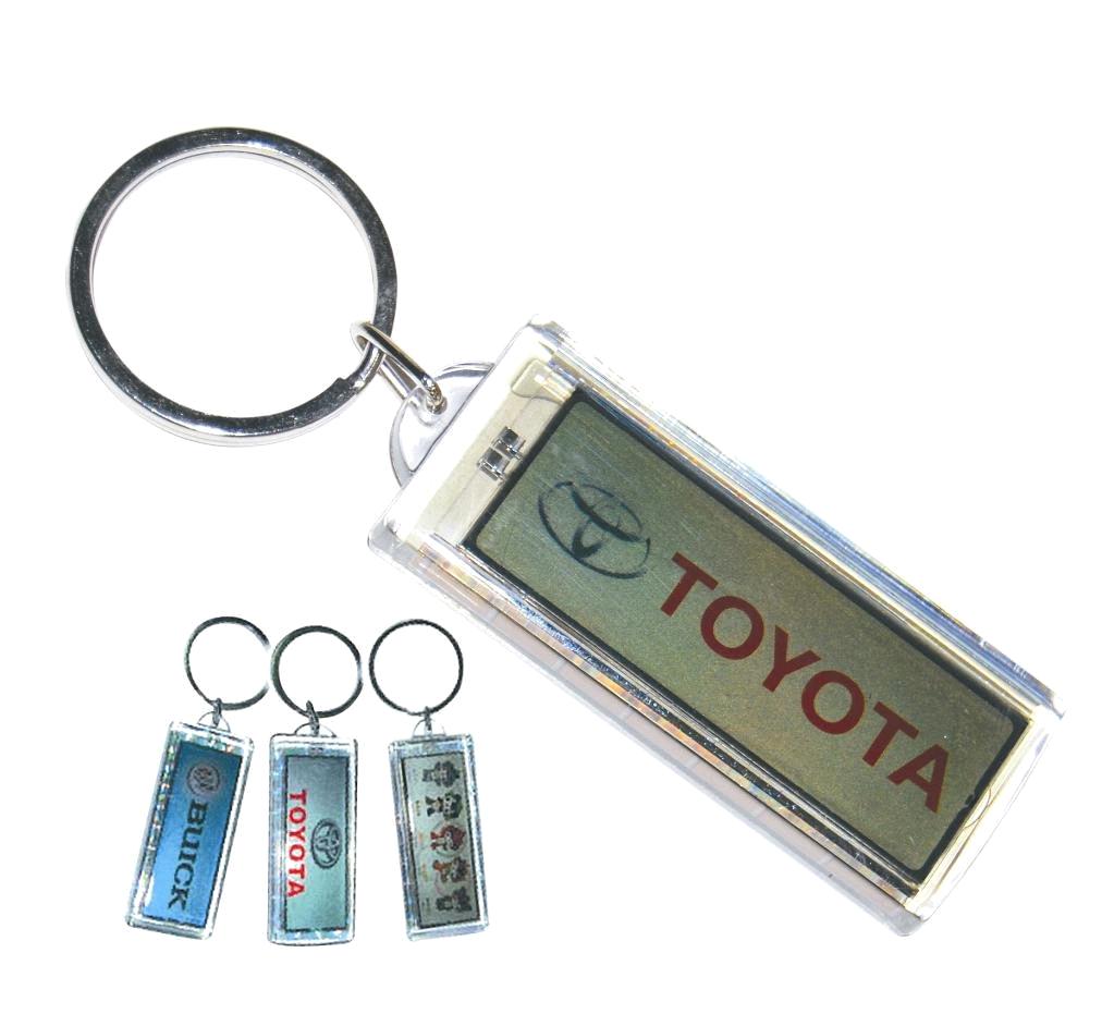 Buy Personalized Name / Logo Keychain with Solar Power Flashing Light
