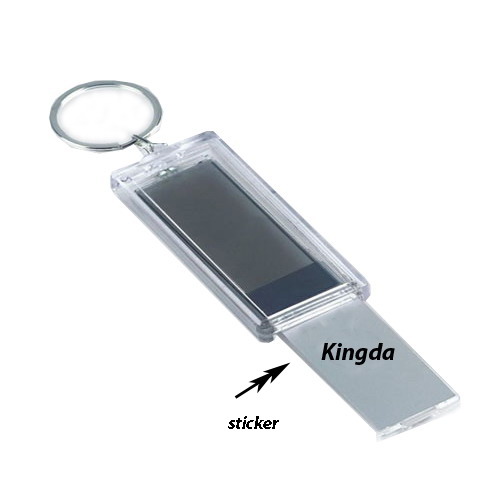 Buy Personalized Name / Logo Keychain with Solar Power Flashing Light