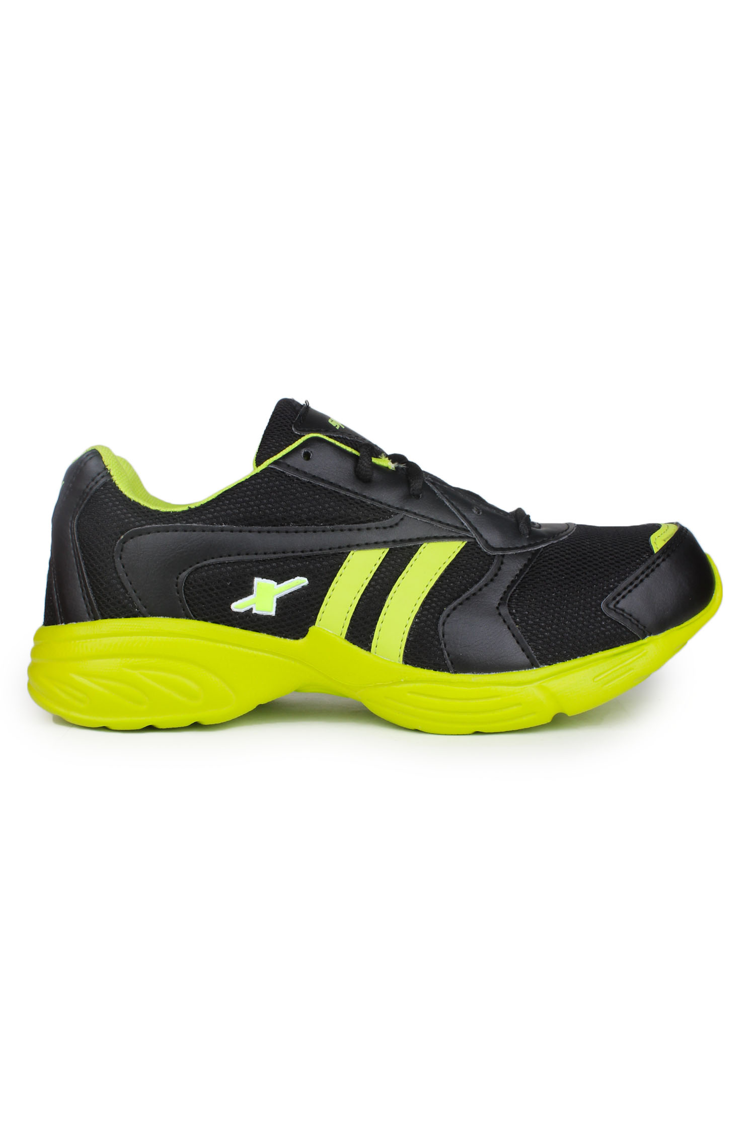 Buy Sparx Black & Flourscent Green Men Running Shoes (SM-203) Online ...