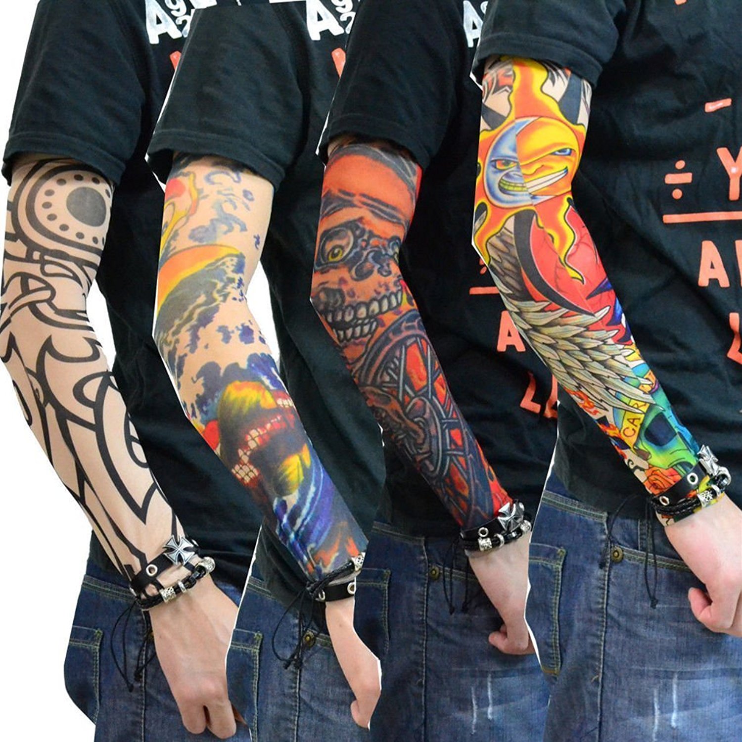 Buy MP Driving UV Sun Protection Tattoo Arm Sleeves for Dust and